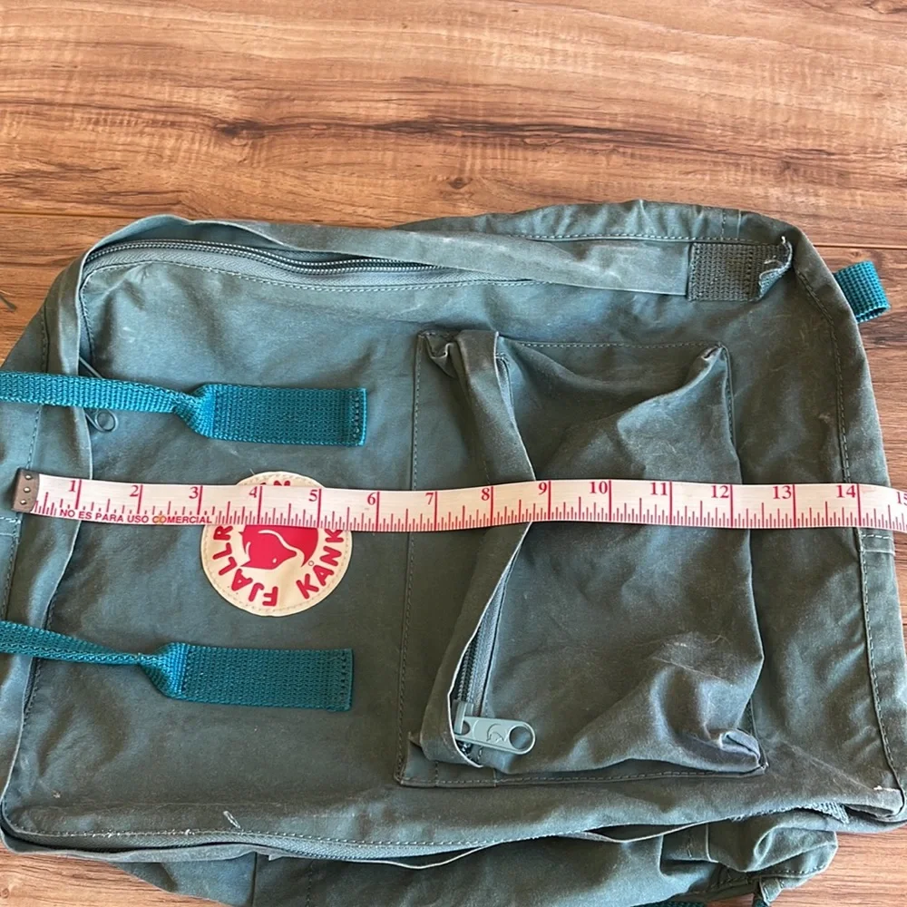 Pre-owned Fjallraven Kanken Backpack Unisex Green Travel Bag Sweden Travel